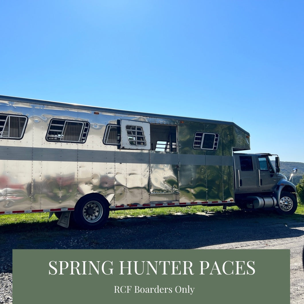 Spring Hunter Pace booking for RCF Boarders