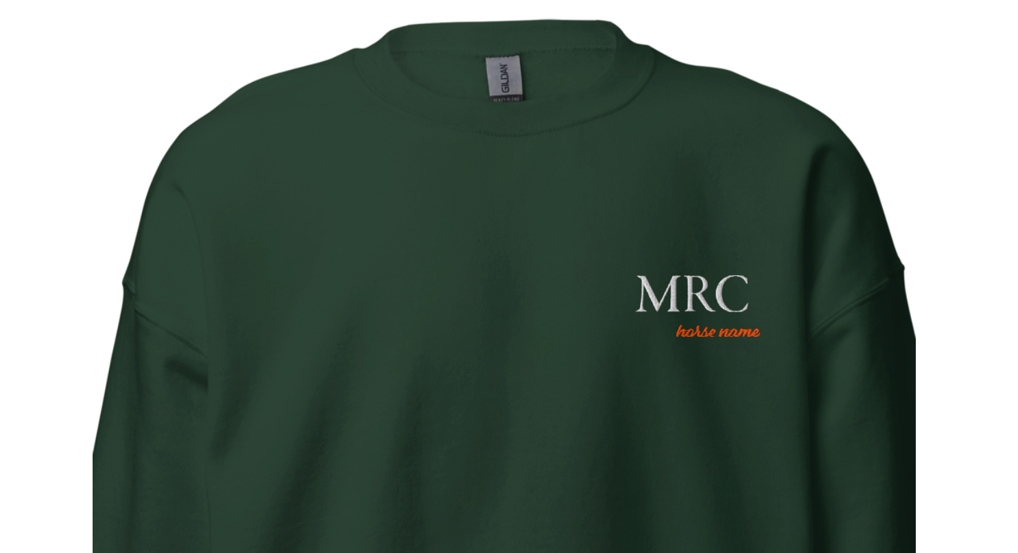 Personalized Winter Sweatshirt Hunter Green