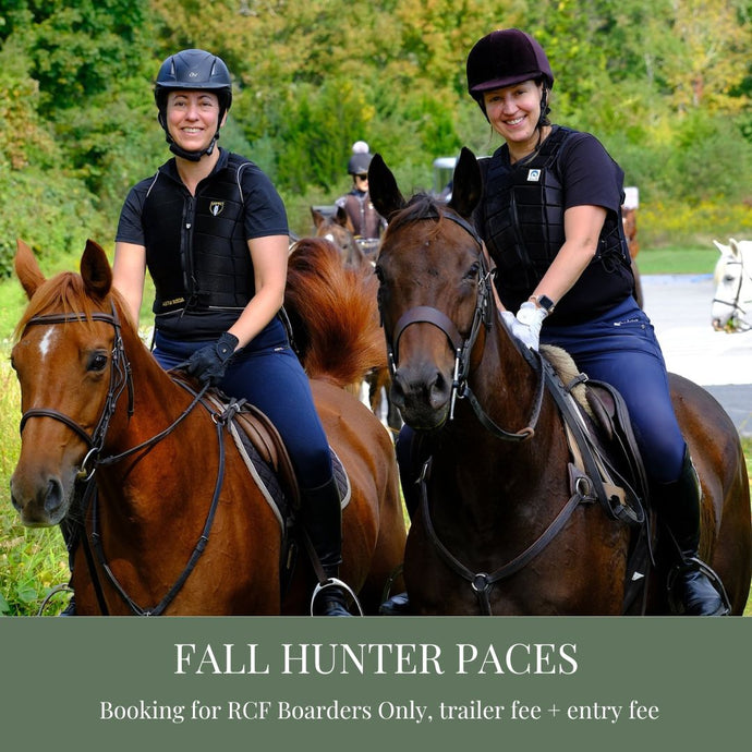 Fall Hunter Pace booking for RCF Boarders